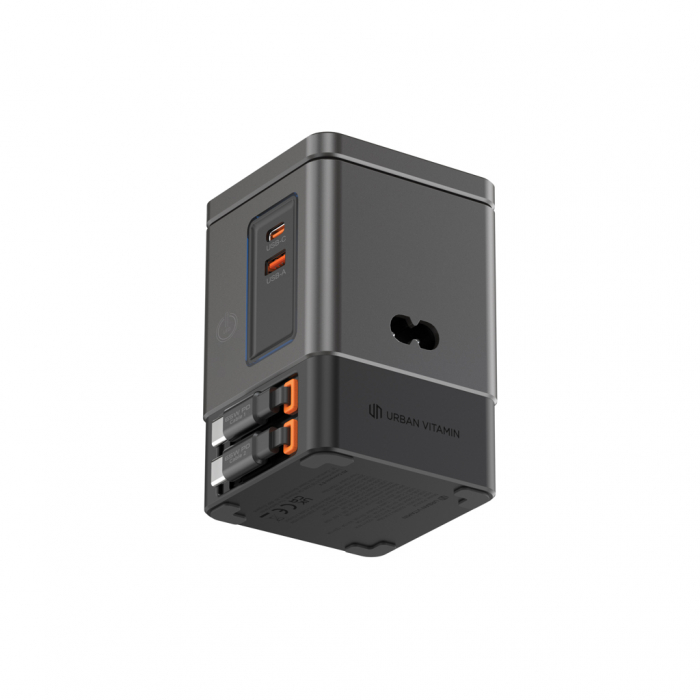 Statie incarcare Urban Vitamin Sacramento 105W GaN, wireless si cabluri retractabile [15]