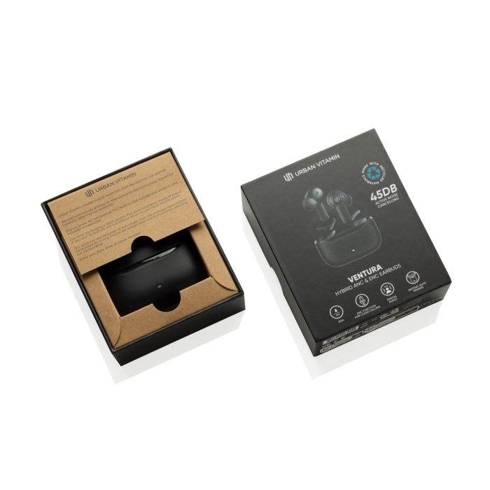 Casti wireless Hybrid ANC 45 dB ENC IPX4 din plastic reciclat RCS Urban Vitamin Ventura [4]