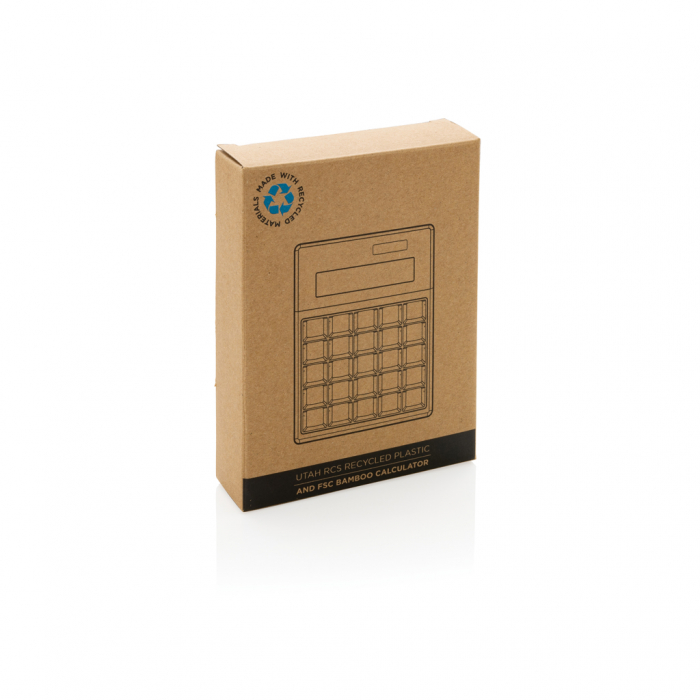Calculator Utah 8 cifre RCS reciclat si bambus, Vinga [8]