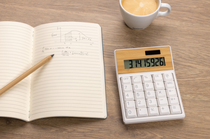 Calculator Utah 8 cifre RCS reciclat si bambus, Vinga [6]