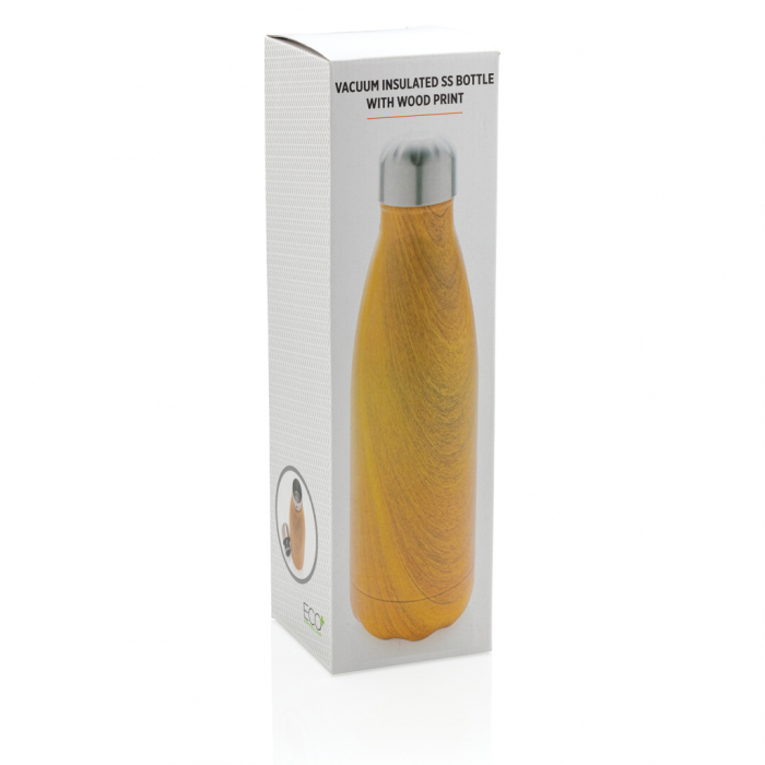 Sticla termos inox 500 ml cu imprimeu lemn antiscurgere [10]