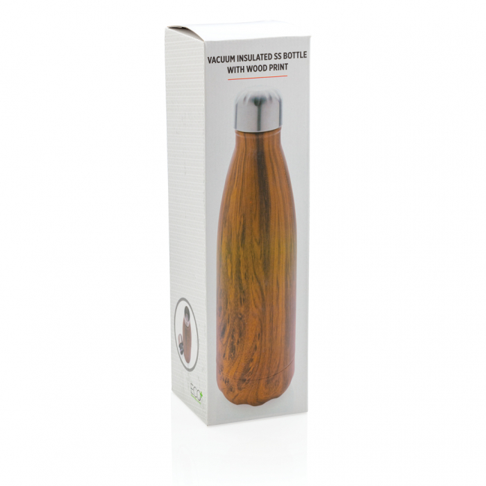 Sticla termos inox 500 ml cu imprimeu lemn antiscurgere [10]