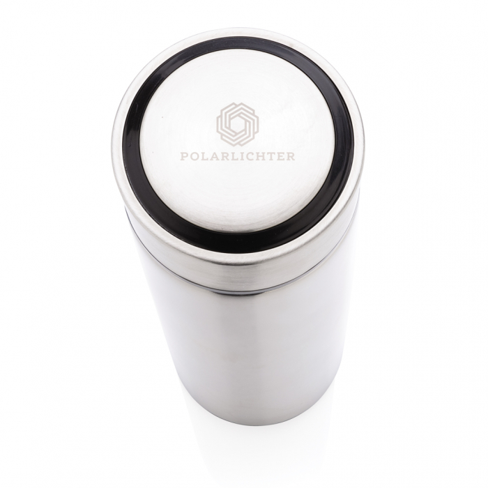 Sticla termos inox 450 ml cu capac metal periat [6]