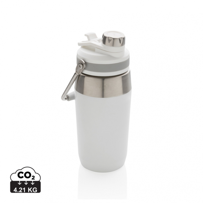 Sticla termos inox 500 ml cu capac dublu si maner [1]