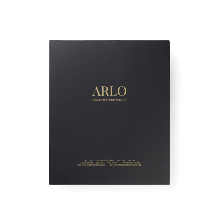 Set de scris VINGA Arlo RCS, agenda A5 si pix, detalii aurii, cutie cadou [9]