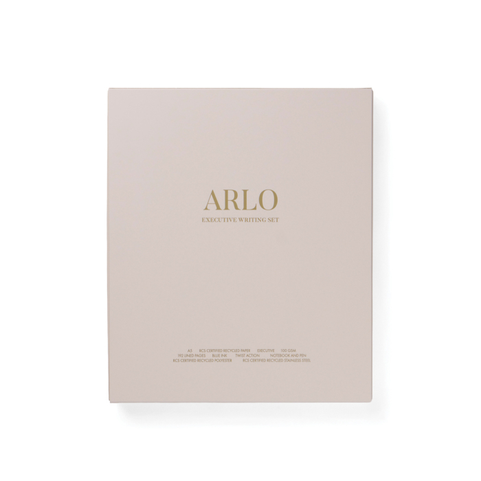 Set de scris VINGA Arlo RCS, agenda A5 si pix, detalii aurii, cutie cadou [9]