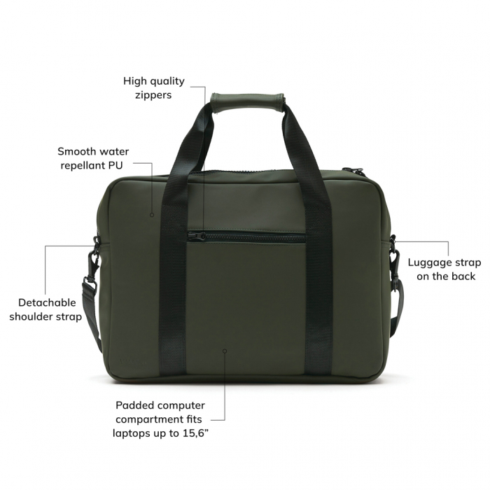 Geanta eleganta laptop VINGA Baltimore 13L rezistenta la apa [12]