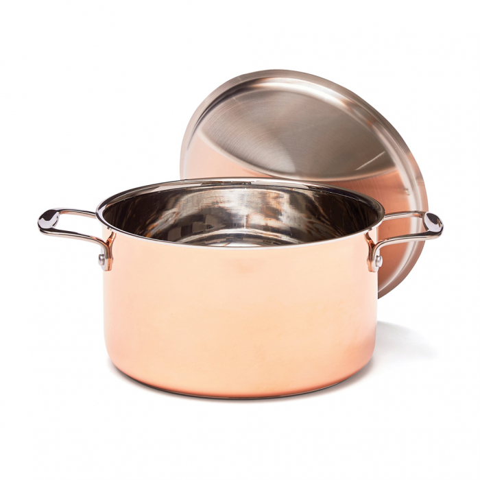 Craticioara VINGA Baron cupru – tri-ply cu manere inox, compatibila inductie [2]