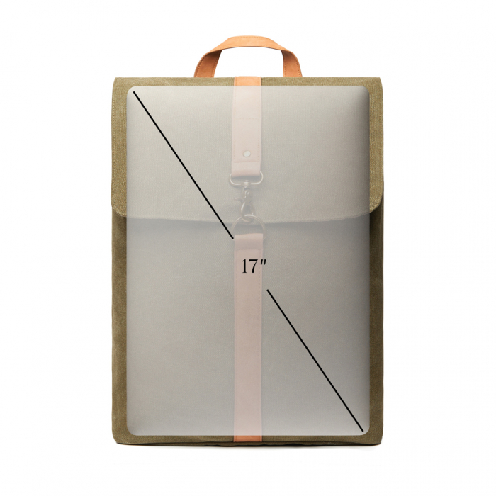 Rucsac VINGA Bosler canvas reciclat 17L laptop [5]