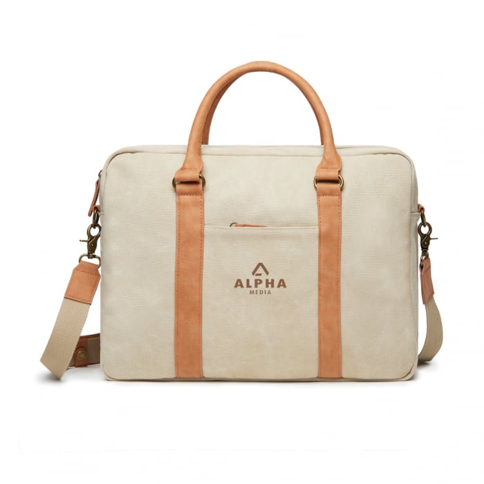 Geanta laptop VINGA Bosler canvas reciclat 18,8L [6]