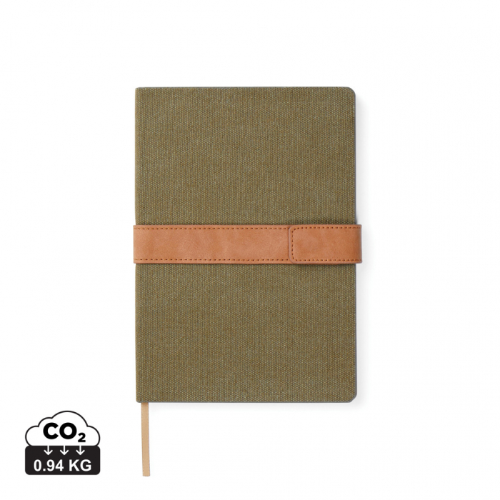 Agenda A5 VINGA Bosler RCS – cu coperta canvas, inchidere magnetica si hartie reciclata [1]