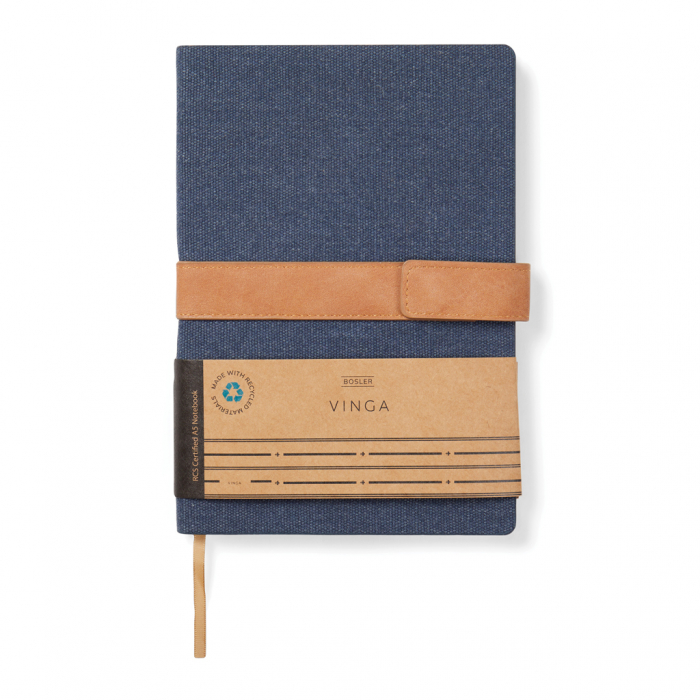 Agenda A5 VINGA Bosler RCS – cu coperta canvas, inchidere magnetica si hartie reciclata [8]