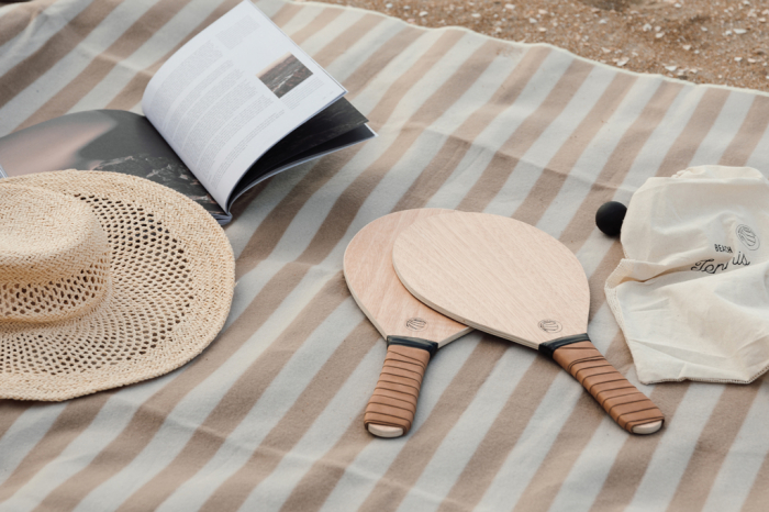 Set tenis de plaja VINGA Colos din lemn [5]