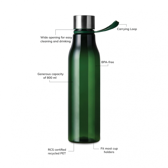 Sticla VINGA Lean RCS reciclata RPET 800 ml [4]