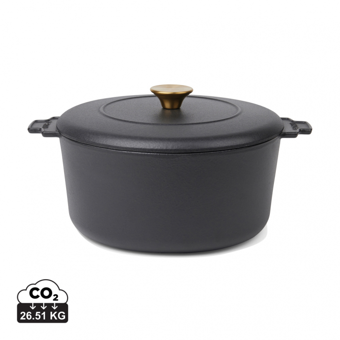 Oala cocotte VINGA Monte Heritage 5.5 L, fonta emailata, capacitate mare [1]