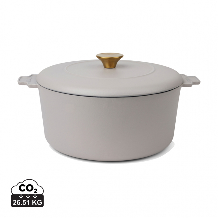 Oala cocotte VINGA Monte Heritage 5.5 L, fonta emailata, capacitate mare [1]