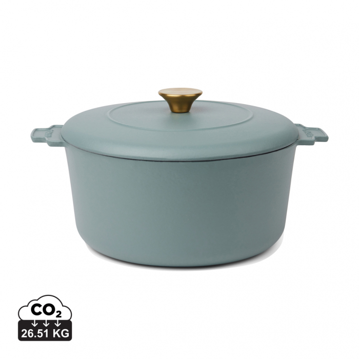 Oala cocotte VINGA Monte Heritage 5.5 L, fonta emailata, capacitate mare [1]