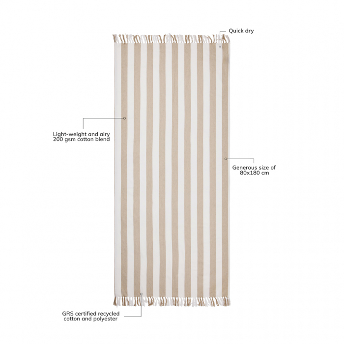 Prosop hammam VINGA Ornos bumbac reciclat GRS [5]