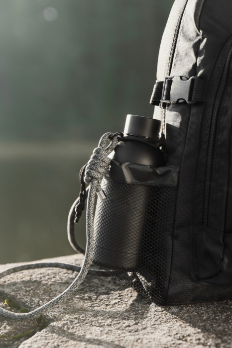 Sticla termos VINGA Parks RCS 400 ml, otel inoxidabil reciclat, pereti dubli, bretea umar [8]