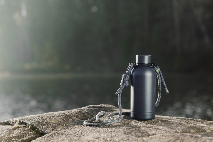 Sticla termos VINGA Parks RCS 400 ml, otel inoxidabil reciclat, pereti dubli, bretea umar [9]