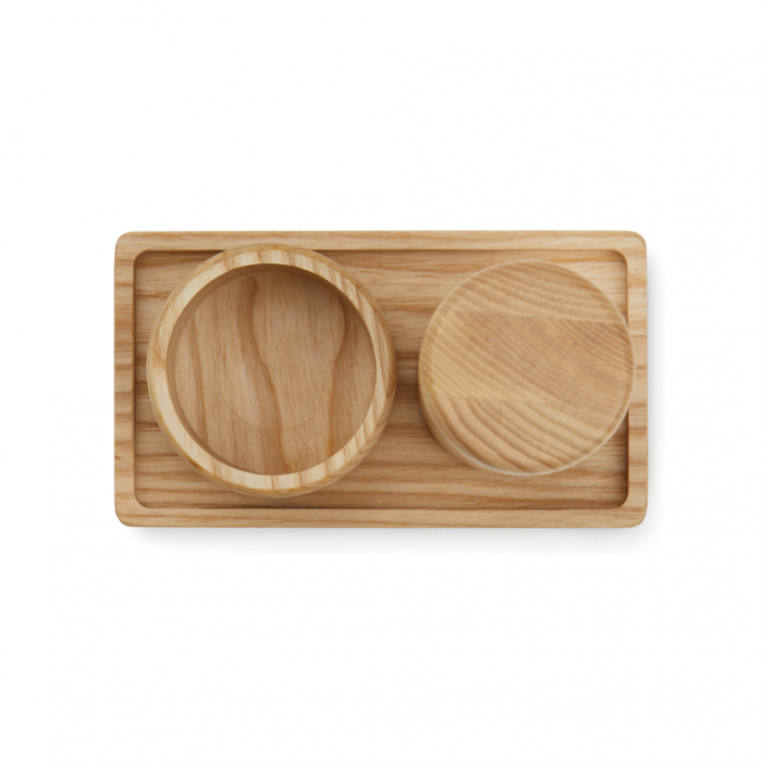 Set sare si piper VINGA Retro, 3 piese lemn FSC cu rasnita ceramica [7]