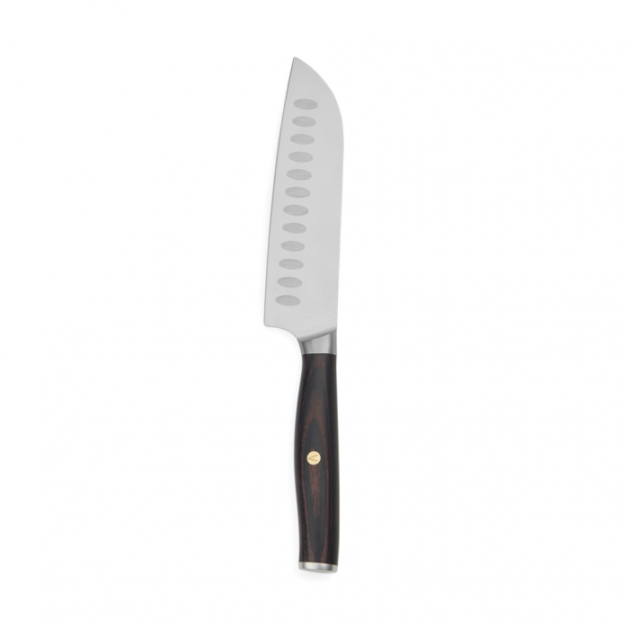 Cutit Santoku VINGA Tara – inox 5Cr15Mov, lama 14 cm, maner lemn pakka [3]
