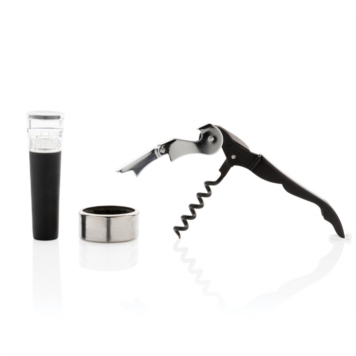 Set vin Vino Sommelier 3 piese – tirbuson, dop si inel anti-picurare [4]