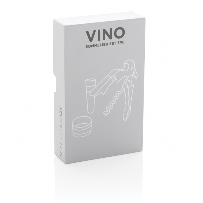 Set vin Vino Sommelier 3 piese – tirbuson, dop si inel anti-picurare [12]