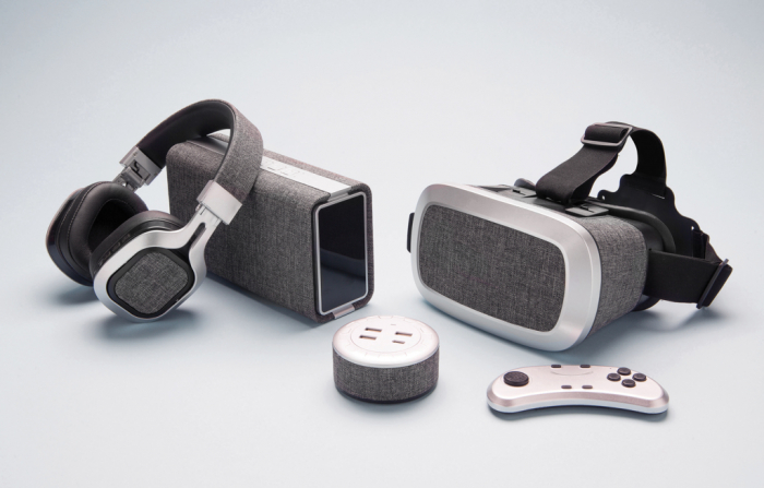 Casti wireless over-ear Vogue, material textil, pliabile [10]