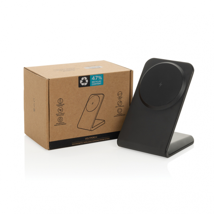 Stand de incarcare wireless magnetic 15W VoltPerch, ABS reciclat RCS [5]