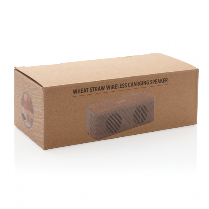 Boxa wireless 5W cu incarcare wireless 5W eco, fibra de grau, Wheatstraw [10]