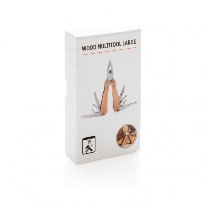 Multitool Wood din lemn de fag si inox cu 13 functii rezistente [16]
