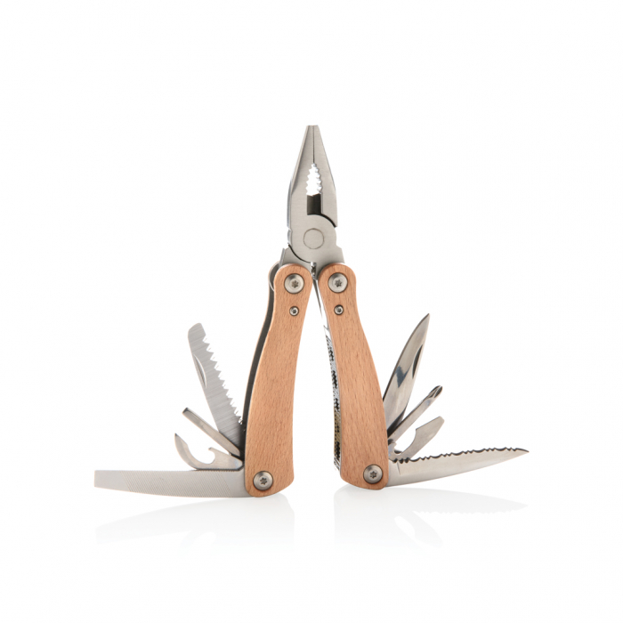 Multitool Wood din lemn de fag si inox cu 13 functii rezistente [2]
