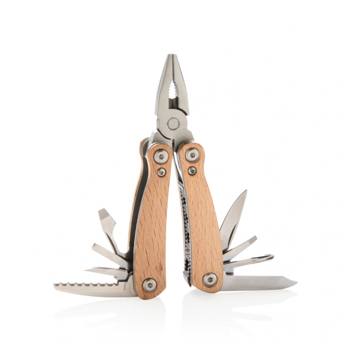 Multitool Wood Mini din lemn de fag si inox cu 12 functii [2]