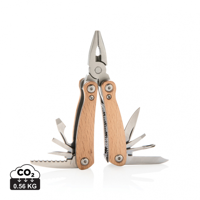 Multitool Wood Mini din lemn de fag si inox cu 12 functii [1]