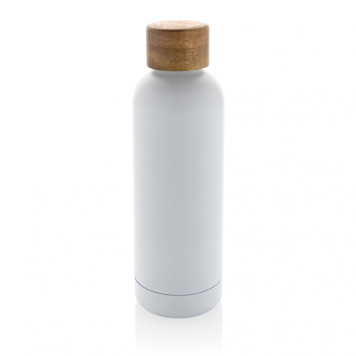 Sticla termos Wood inox reciclat RCS 500 ml cu capac lemn [2]