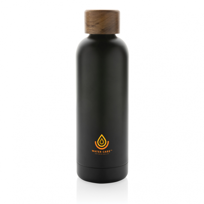 Sticla termos Wood inox reciclat RCS 500 ml cu capac lemn [5]