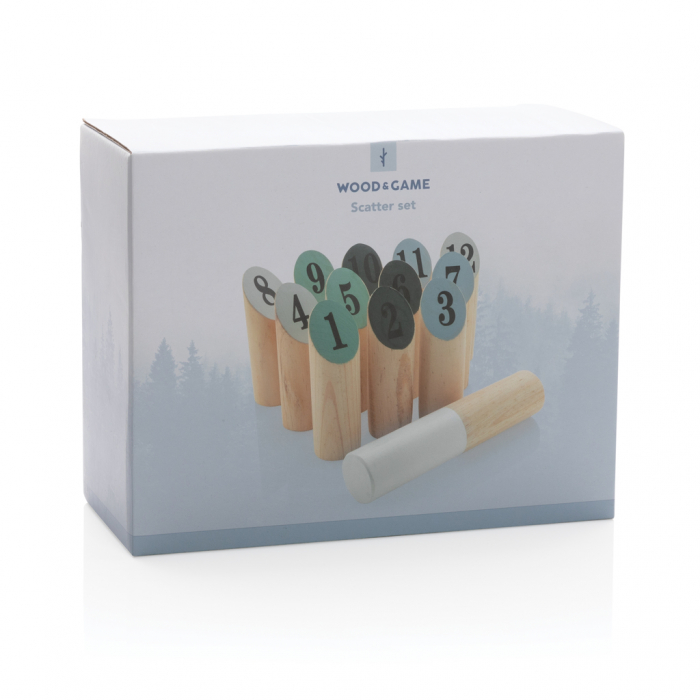 Set joc din lemn Scatter – joc tactic de gradina cu popice [9]