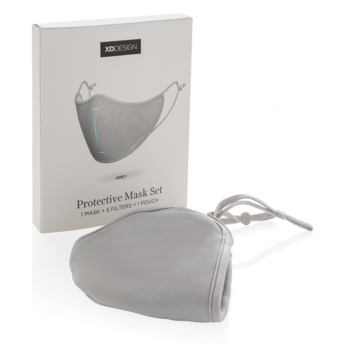 Set masca de protectie XD DESIGN, reutilizabila, cu filtru Hyproof® si tratament ViralOff® [7]