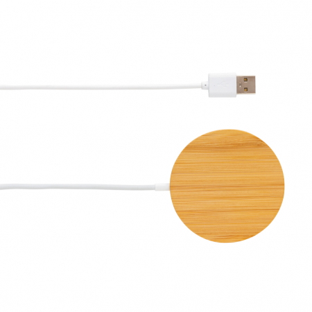 Incarcator wireless magnetic 10W din bambus, elegant, rapid si ecologic [2]