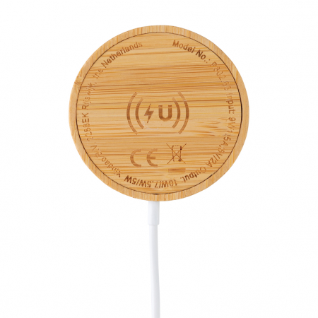 Incarcator wireless magnetic 10W din bambus, elegant, rapid si ecologic [6]