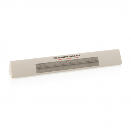 Rigla triunghiulara aluminiu 15 cm cu 5 scale – compacta si portabila [7]