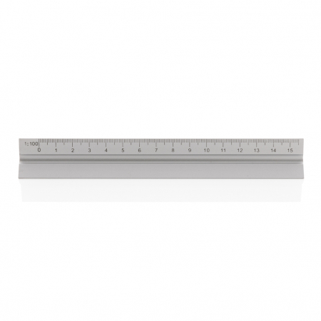 Rigla triunghiulara aluminiu 15 cm cu 5 scale – compacta si portabila [5]