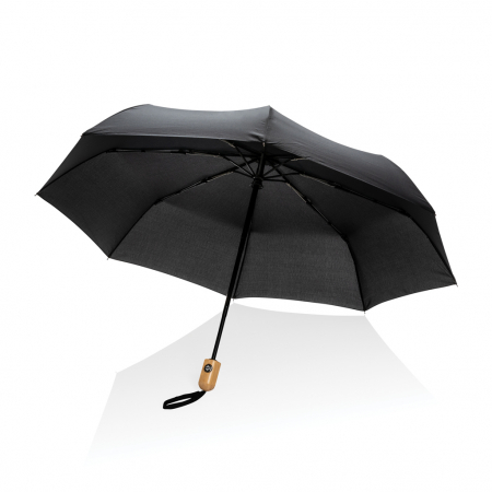 Umbrela automata Impact AWARE RPET 21” cu maner bambus [7]