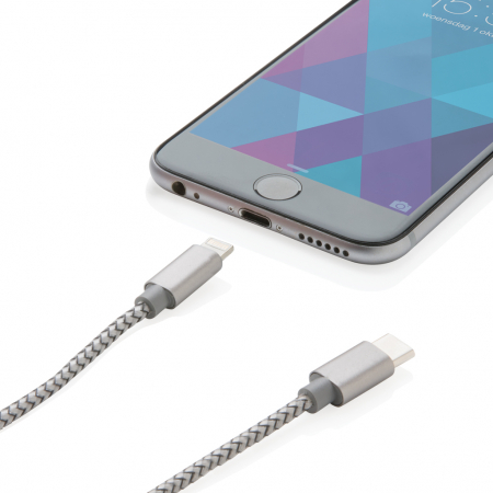 Cablu impletit 3-in-1 – iOS, Micro USB, Type-C, 120 cm [5]