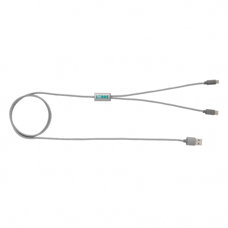 Cablu impletit 3-in-1 – iOS, Micro USB, Type-C, 120 cm [8]