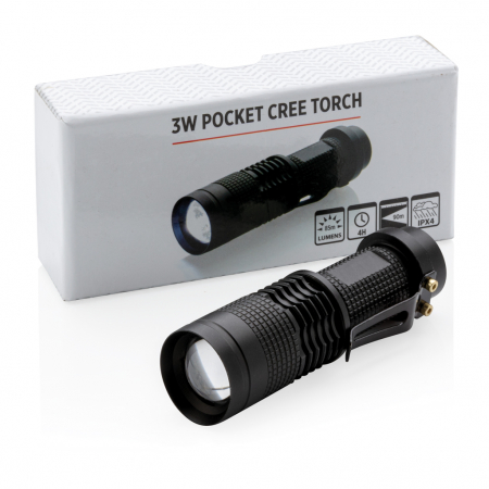 Lanterna de buzunar 3W CREE™ LED din aluminiu – 85 lumeni, compacta [13]