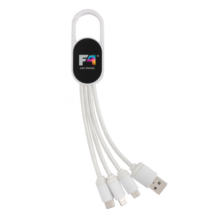 Cablu 4-in-1 cu carabina – iOS, Micro USB, Type-C [5]