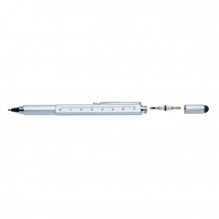 Pix multifunctional 5-in-1 din alama si aluminiu cu stylus si rigla [5]