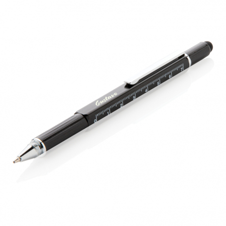 Pix multifunctional 5-in-1 din alama si aluminiu cu stylus si rigla [9]